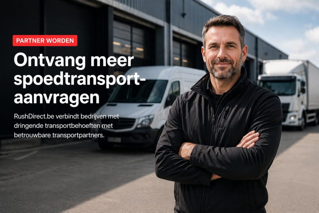 Transportpartner worden voor spoedtransport en express transport bij RushDirect